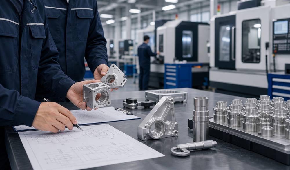 Quality inspection for CNC machined aluminum part