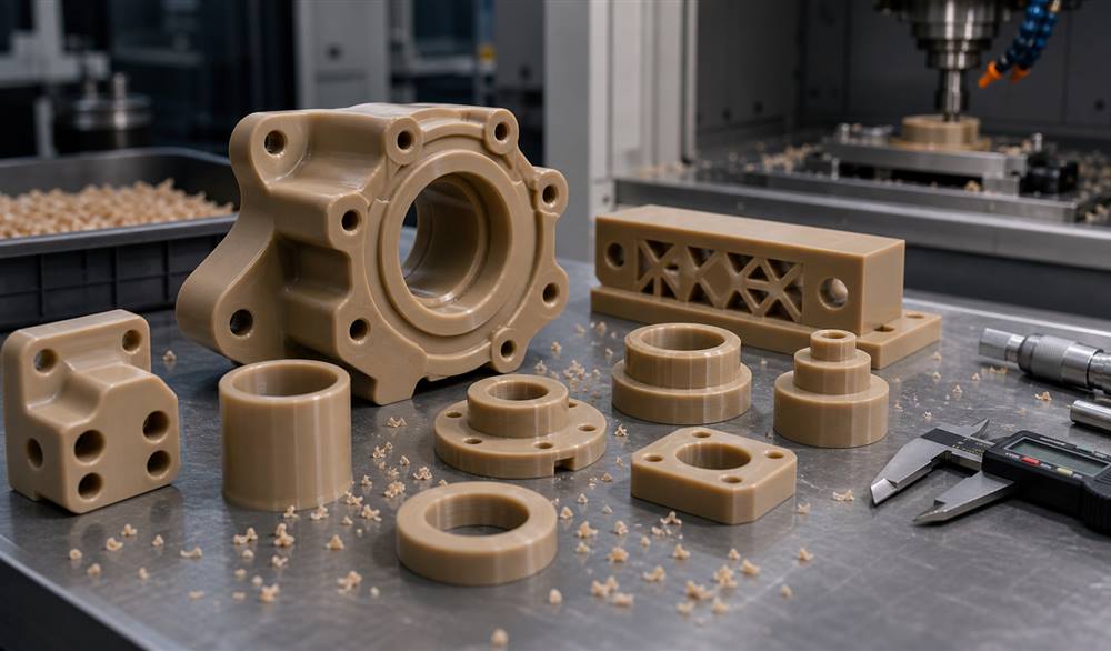 PEEK CNC Machining Services for Engineering Plastic Parts manufacturing support