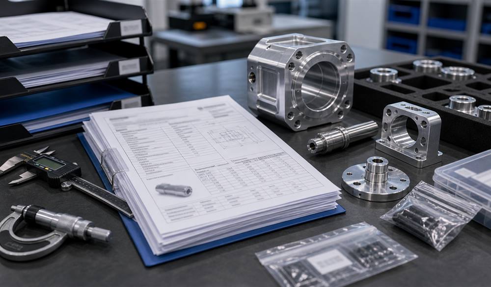 CNC Machining Quality Documentation and Inspection Reports manufacturing support