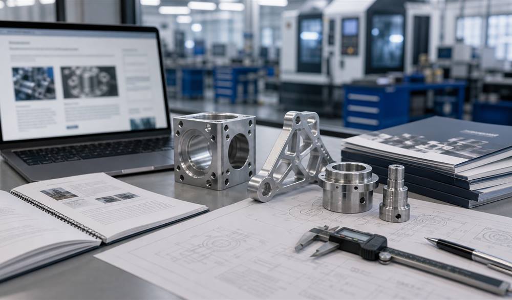 Machined metal components for manufacturing resources